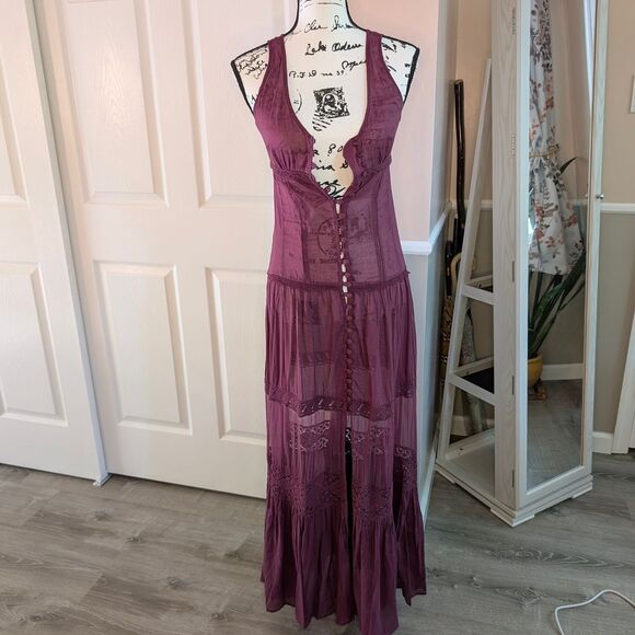 Free People Dresses & Skirts - Free People Victorian Button Up Dress